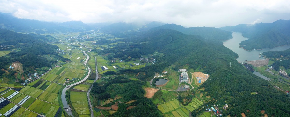 190909-순천시 주암면 동주리 자원순환센터  항공 파노라마 사진